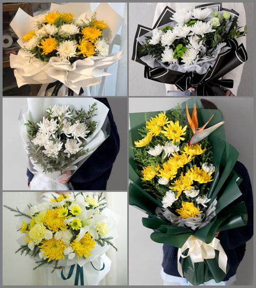 贵州毕节市黔西县莲城街道坪子社区白事花束代送